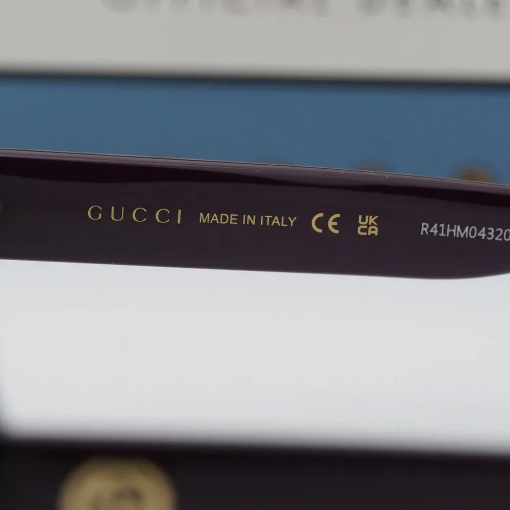 Gucci GG1337S 009 Square Sunglasses - Havana/Violet